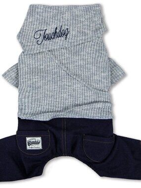 Touchdog Vogue Neck-Wrap Full Body Fashion Dog Sweater Clothes LARGE